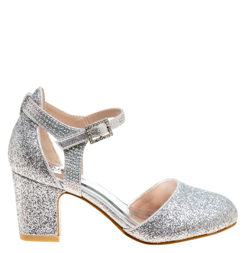 Badgley Mischka Girls Little-Big Kid O-Bm89859Nsilv Dress Pump