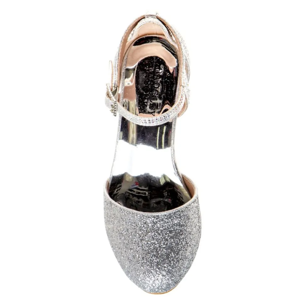 Badgley Mischka Girls Little-Big Kid O-Bm89859Nsilv Dress Pump