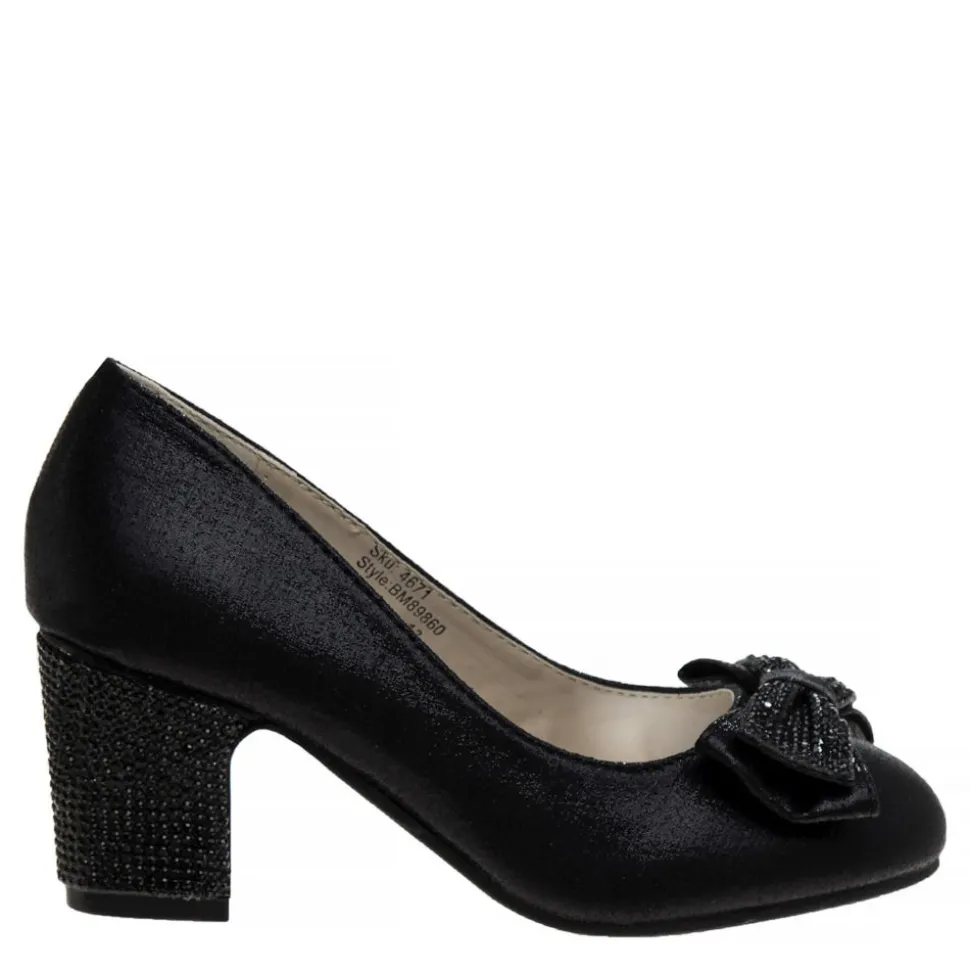Badgley Mischka Girls Little-Big Kid O-Bm89860Nblk Dress Pump
