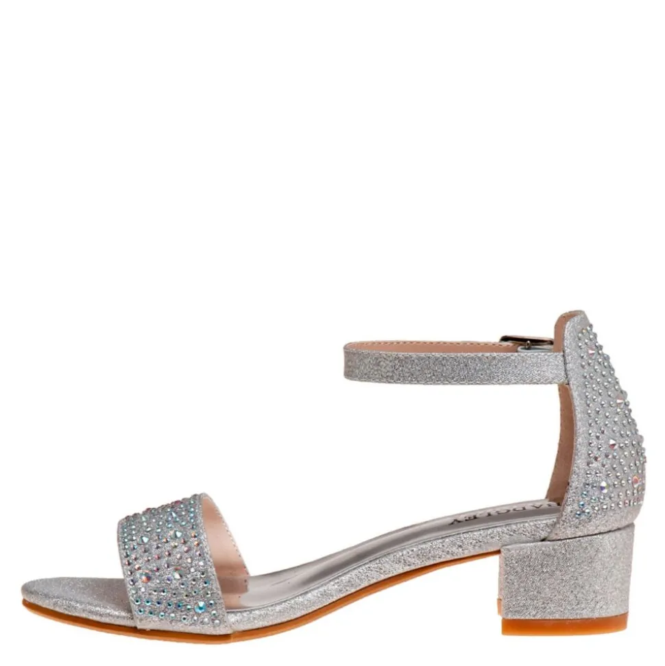 Badgley Mischka Girls Little And Big Kid O-Bm80285Ssilv Dress Sandal