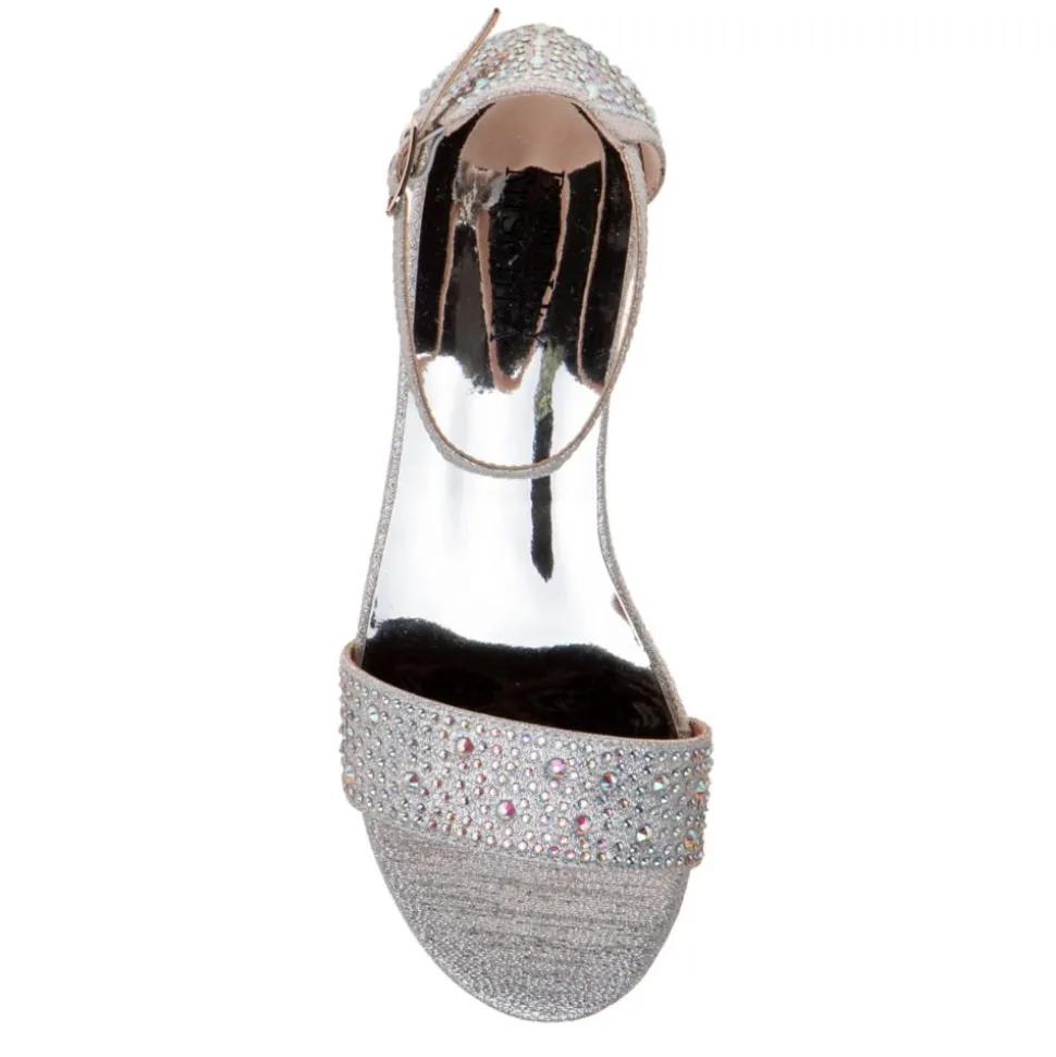 Badgley Mischka Girls Little And Big Kid O-Bm80285Ssilv Dress Sandal