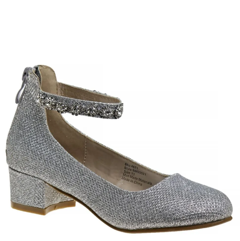 Badgley Mischka Girls Little And Big Kid O-Bm90021Msilv Dress Pump