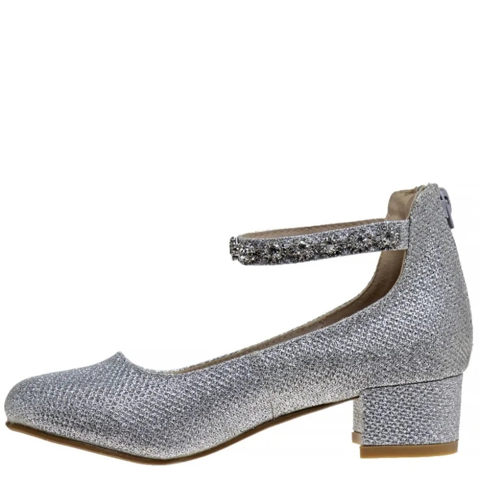 Badgley Mischka Girls Little And Big Kid O-Bm90021Msilv Dress Pump