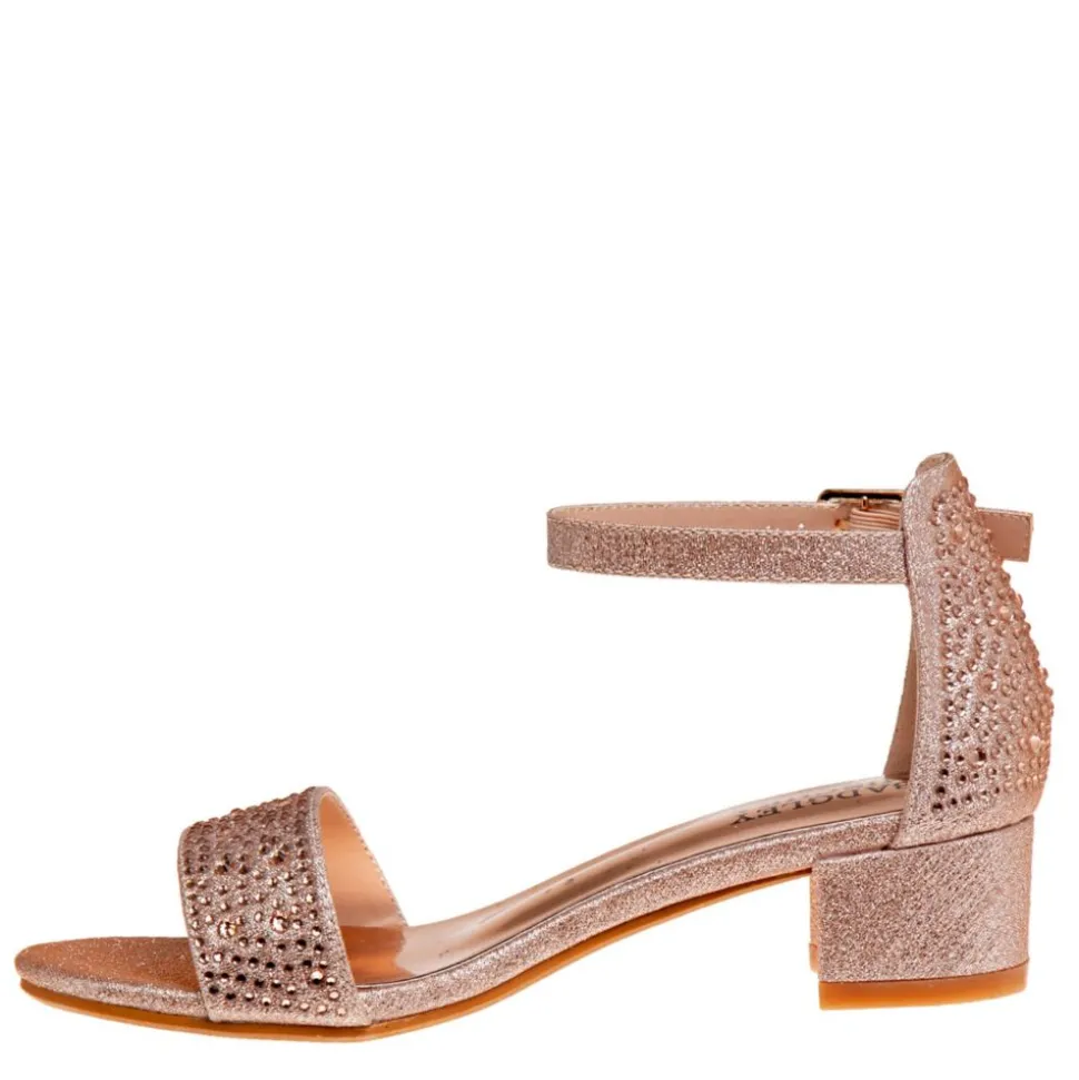 Badgley Mischka Girls Little And Big Kid O-Bm80285Srosg Dress Sandal