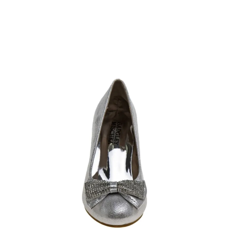 Badgley Mischka Girls Little And Big Kid O-Bm89860Nsilv Dress Pump