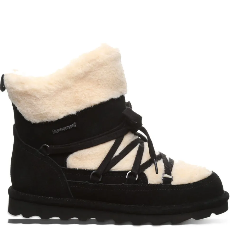 Bearpaw Womens Anastacia Lace Up Fur Boot