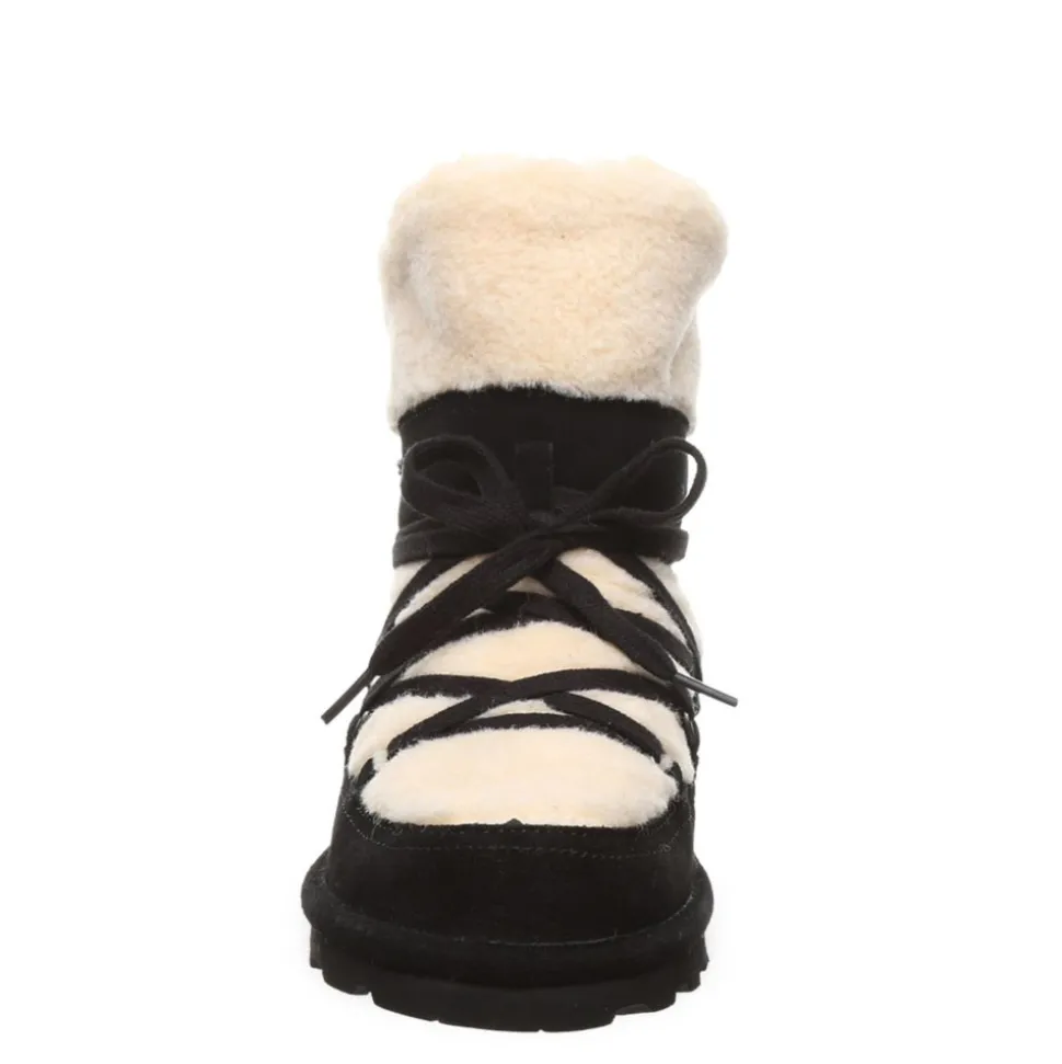 Bearpaw Womens Anastacia Lace Up Fur Boot