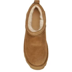 Bearpaw Womens Daphne Super Shorty Platform Fur Boot