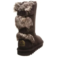 Bearpaw Womens Eloise Wide Calf Fur Boot