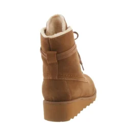 Bearpaw Womens Krista Wide Calf Lace Up Wedge Boot