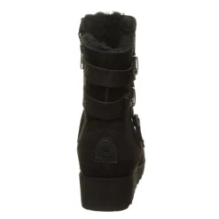 Bearpaw Womens Lucy Fur Wedge Boot