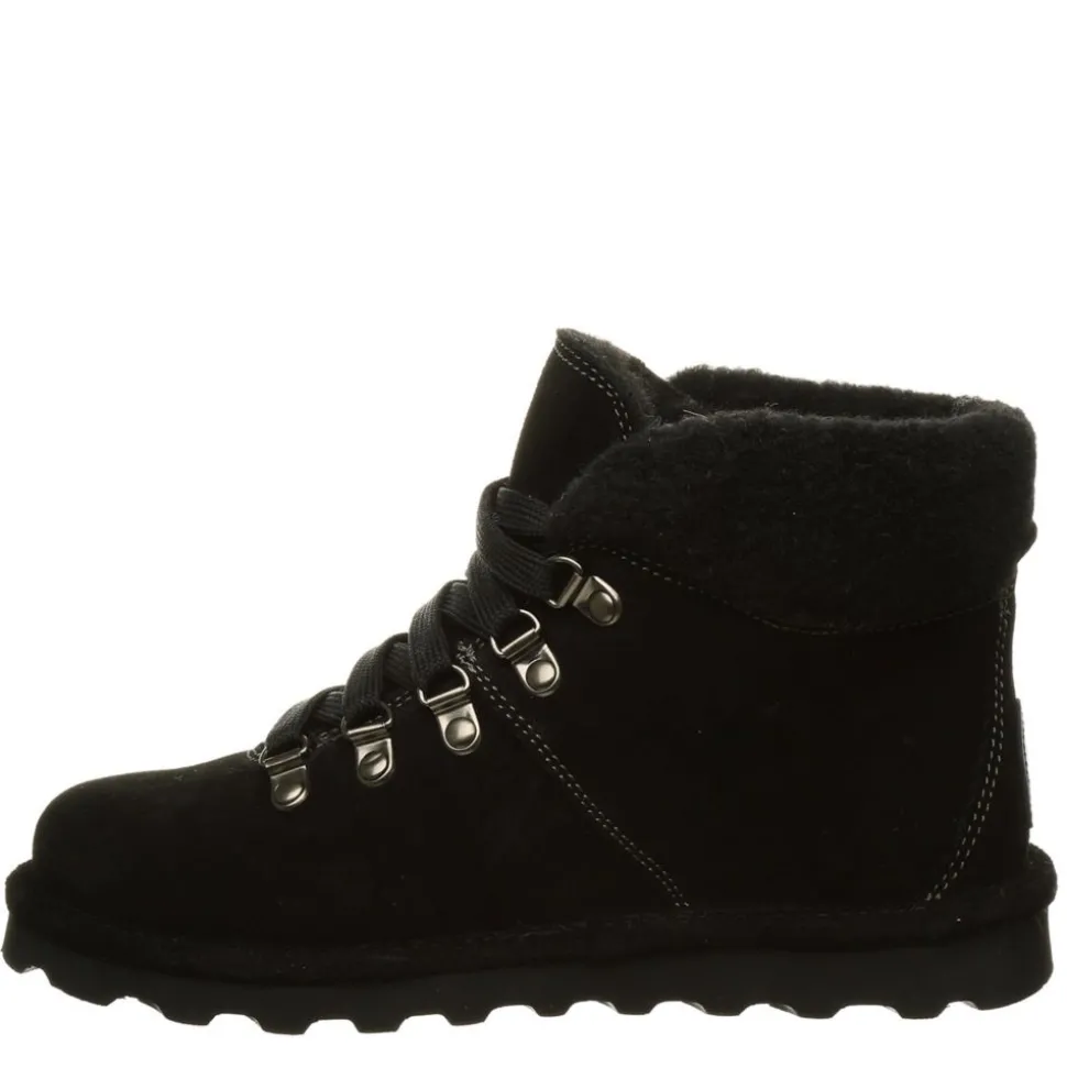 Bearpaw Womens Marta Lace-Up Fur Boot