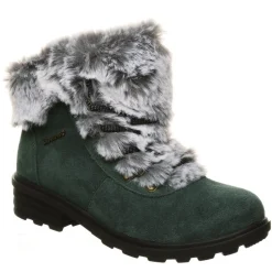 Bearpaw Womens Serenity Lace Up Fur Boot