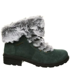 Bearpaw Womens Serenity Lace Up Fur Boot