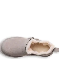 Bearpaw Womens Shorty Buckle Fur Boot