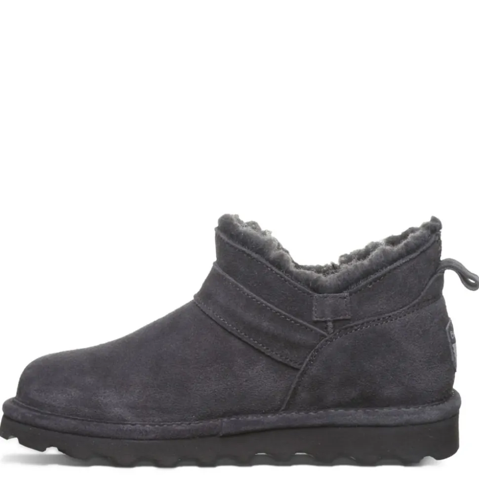 Bearpaw Womens Shorty Buckle Fur Boot