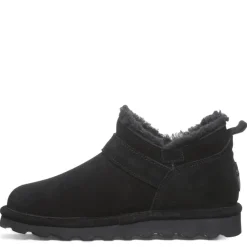 Bearpaw Womens Shorty Buckle Fur Boot