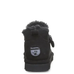 Bearpaw Womens Shorty Buckle Fur Boot