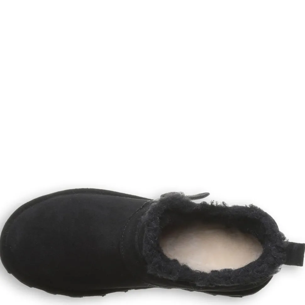 Bearpaw Womens Shorty Buckle Fur Boot