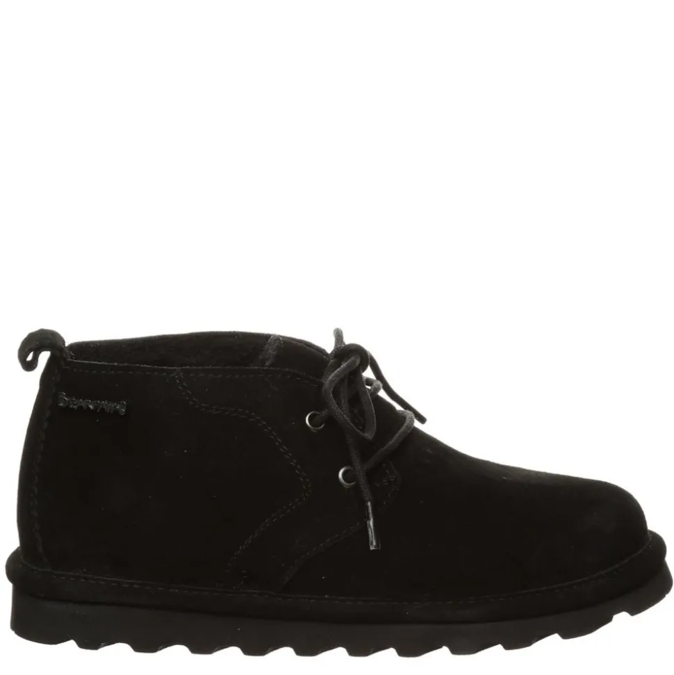 Bearpaw Womens Skye Lace-Up Fur Boot