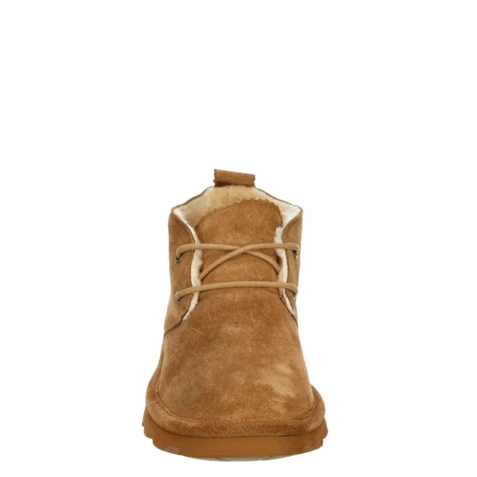 Bearpaw Womens Skye Lace-Up Fur Boot