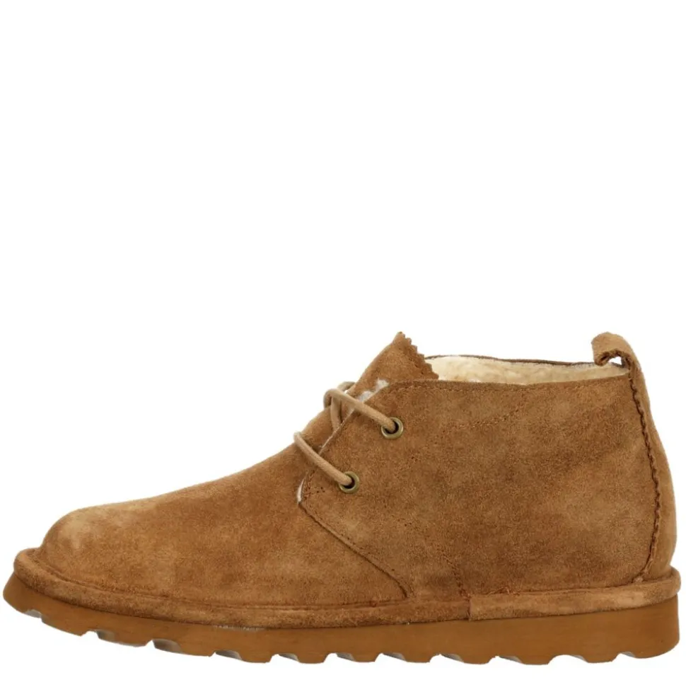 Bearpaw Womens Skye Lace-Up Fur Boot
