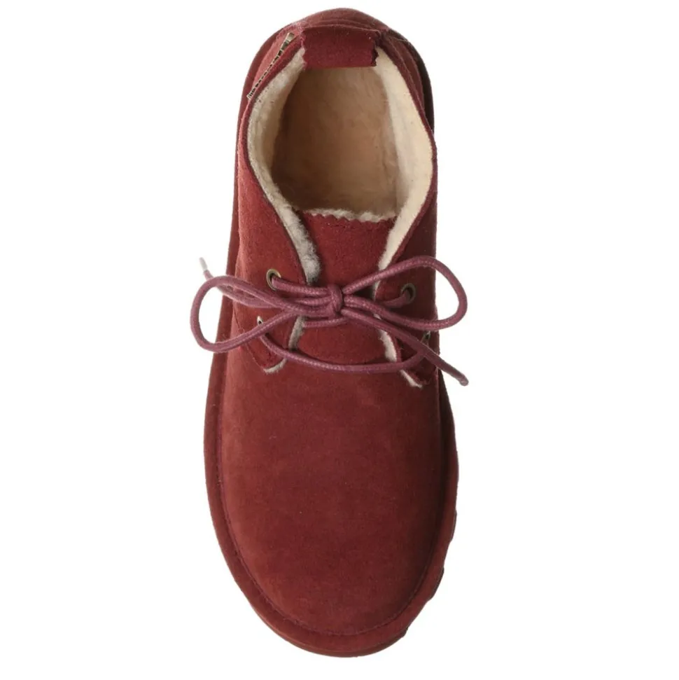 Bearpaw Womens Skye Lace-Up Fur Boot