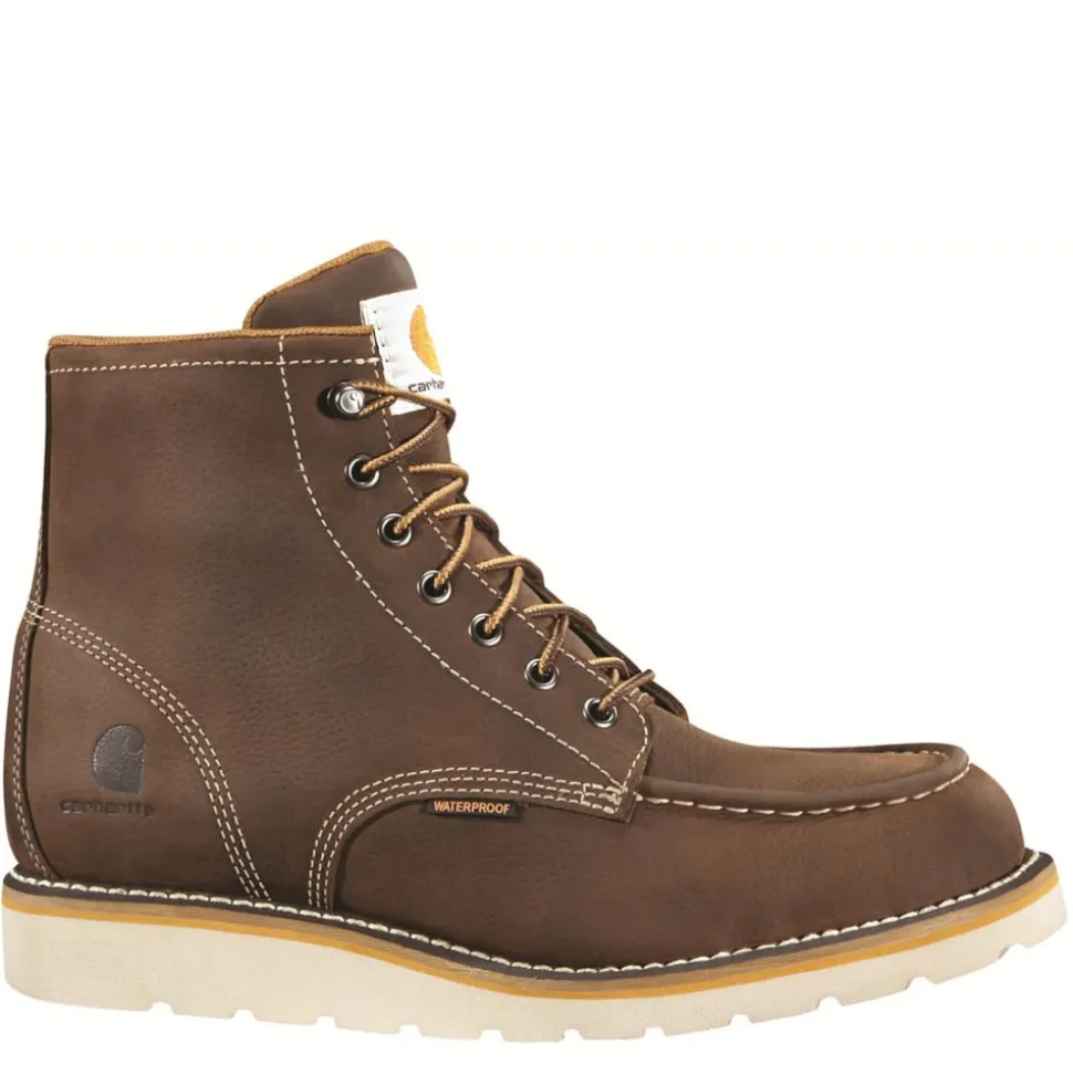 Carhartt Mens Waterproof 6-Inch Moc Toe Wedge Boot