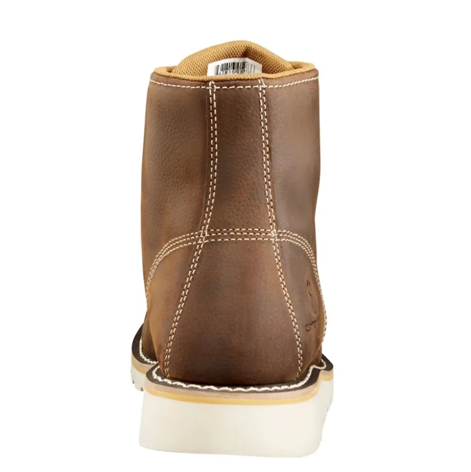 Carhartt Mens Waterproof 6-Inch Moc Toe Wedge Boot