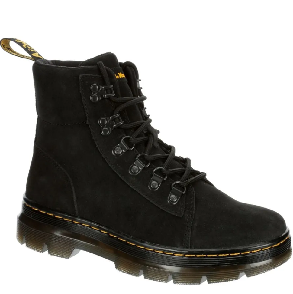 Dr.Martens Womens Combs Suede Combat Boot