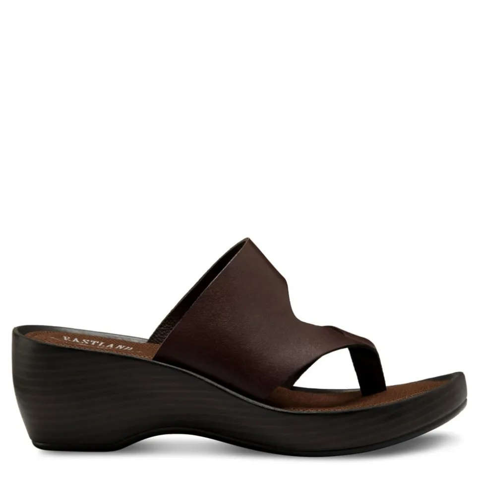 Eastland Womens Laurel Wedge Sandal Comfort Flip Flop