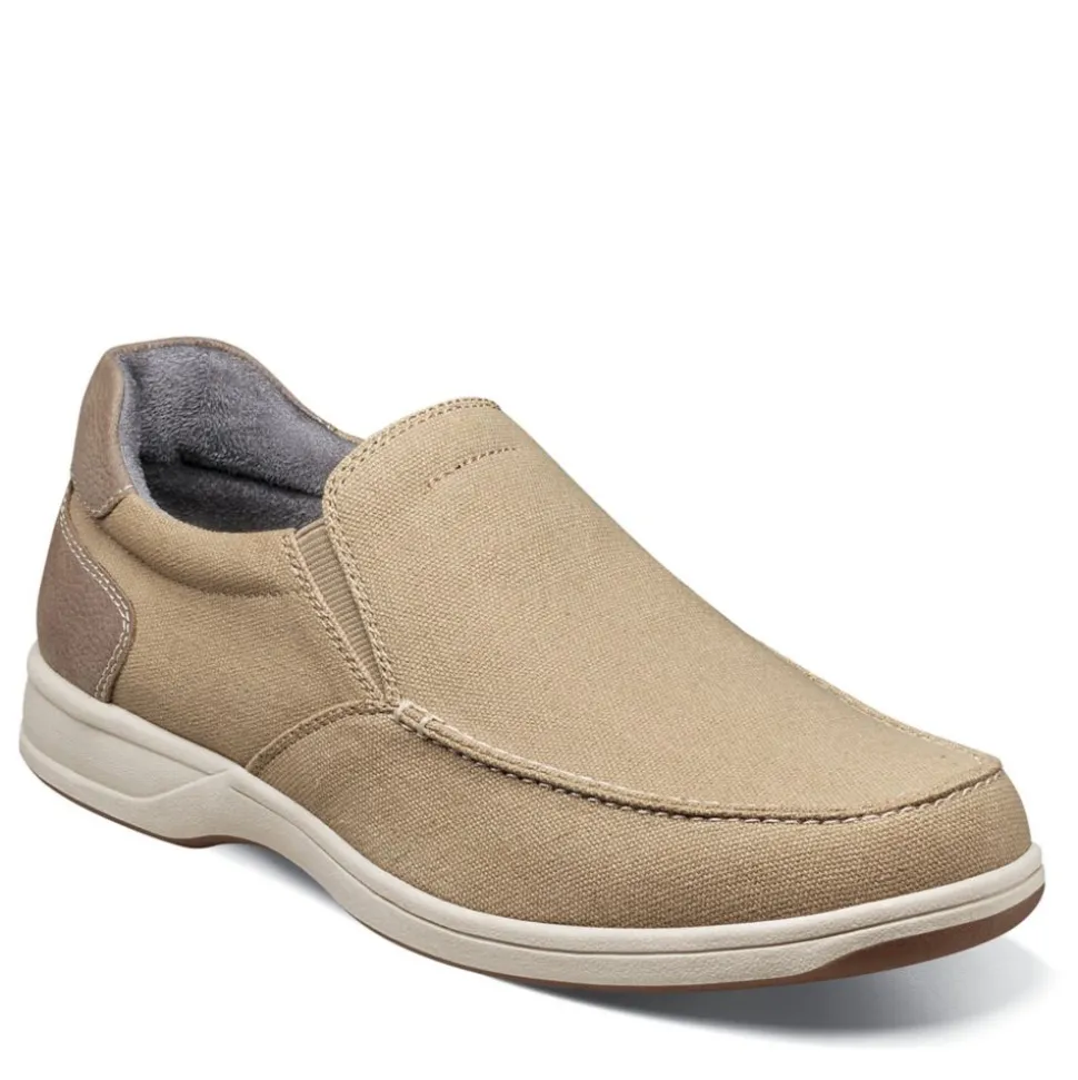 Florsheim Mens Lakeside Canvas Moc Toe Slip On