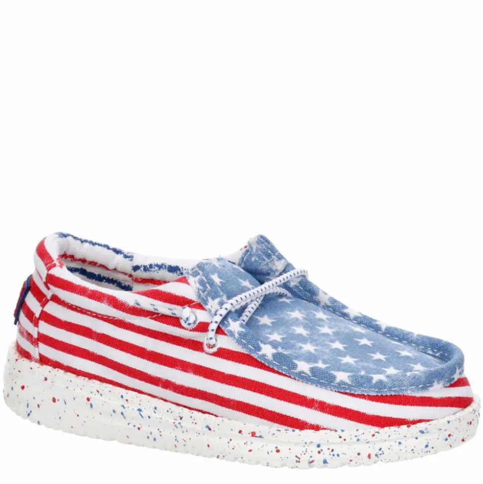 Heydude Boys Infant Wally Toddler Patriotic Slip On Sneaker