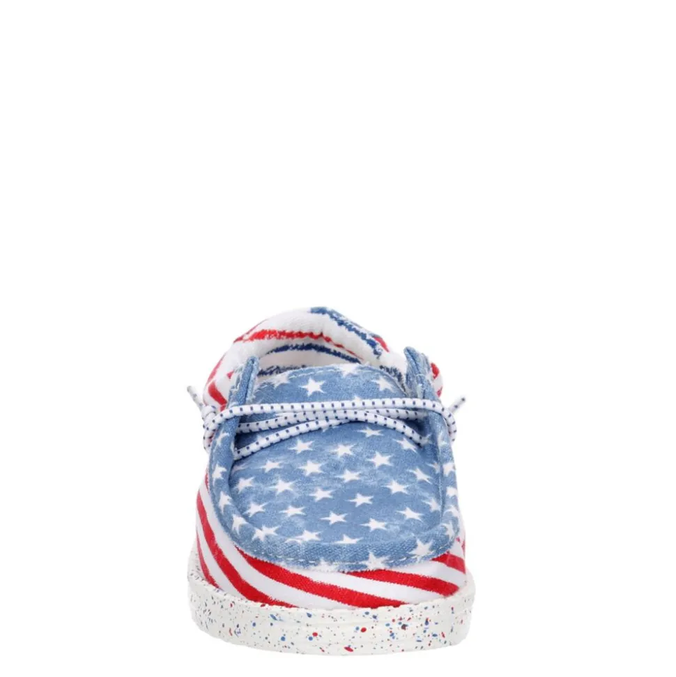 Heydude Boys Infant Wally Toddler Patriotic Slip On Sneaker