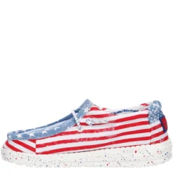 Heydude Boys Infant Wally Toddler Patriotic Slip On Sneaker