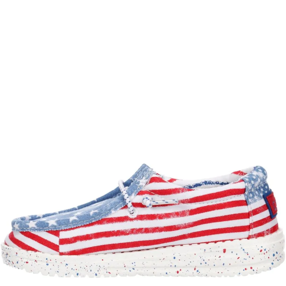 Heydude Boys Infant Wally Toddler Patriotic Slip On Sneaker