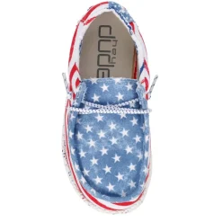 Heydude Boys Infant Wally Toddler Patriotic Slip On Sneaker