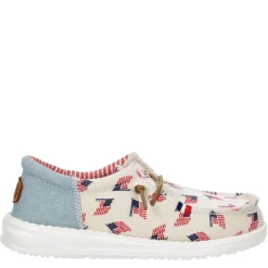 Heydude Boys Wally Youth Patriotic Slip On Sneaker