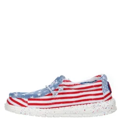 Heydude Boys Wally Youth Patriotic Slip On Sneaker
