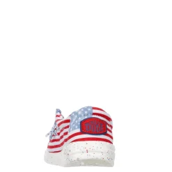 Heydude Boys Wally Youth Patriotic Slip On Sneaker