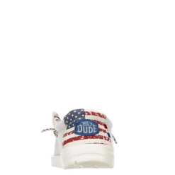 Heydude Boys Wally Youth Patriotic Slip On Sneaker