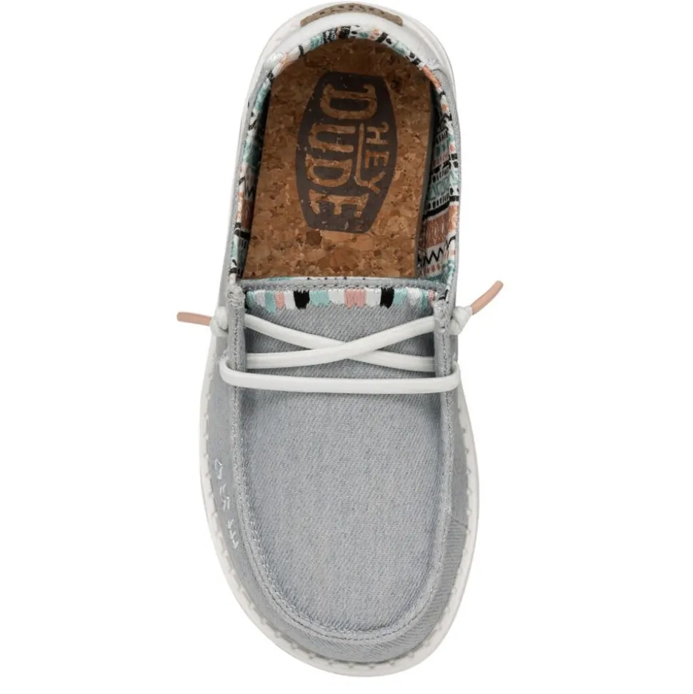 Heydude Girls Wendy Youth Slip On Sneaker