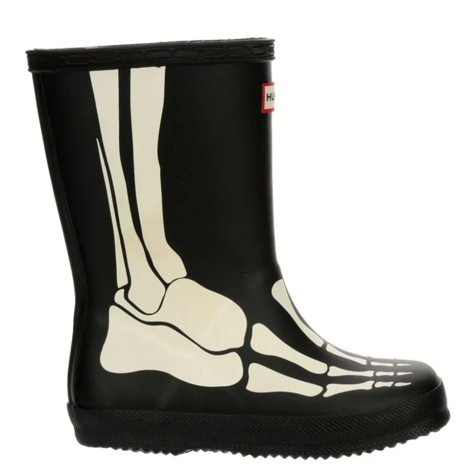 Hunter Boys Infant First Classic Skeleton Print Rain Boot