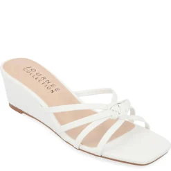 Journee Collection Womens Blayke Wedge Slip On Sandal