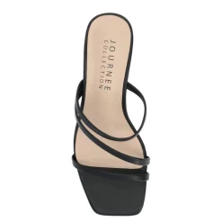 Journee Collection Womens Takarah Wedge Slip On Sandal