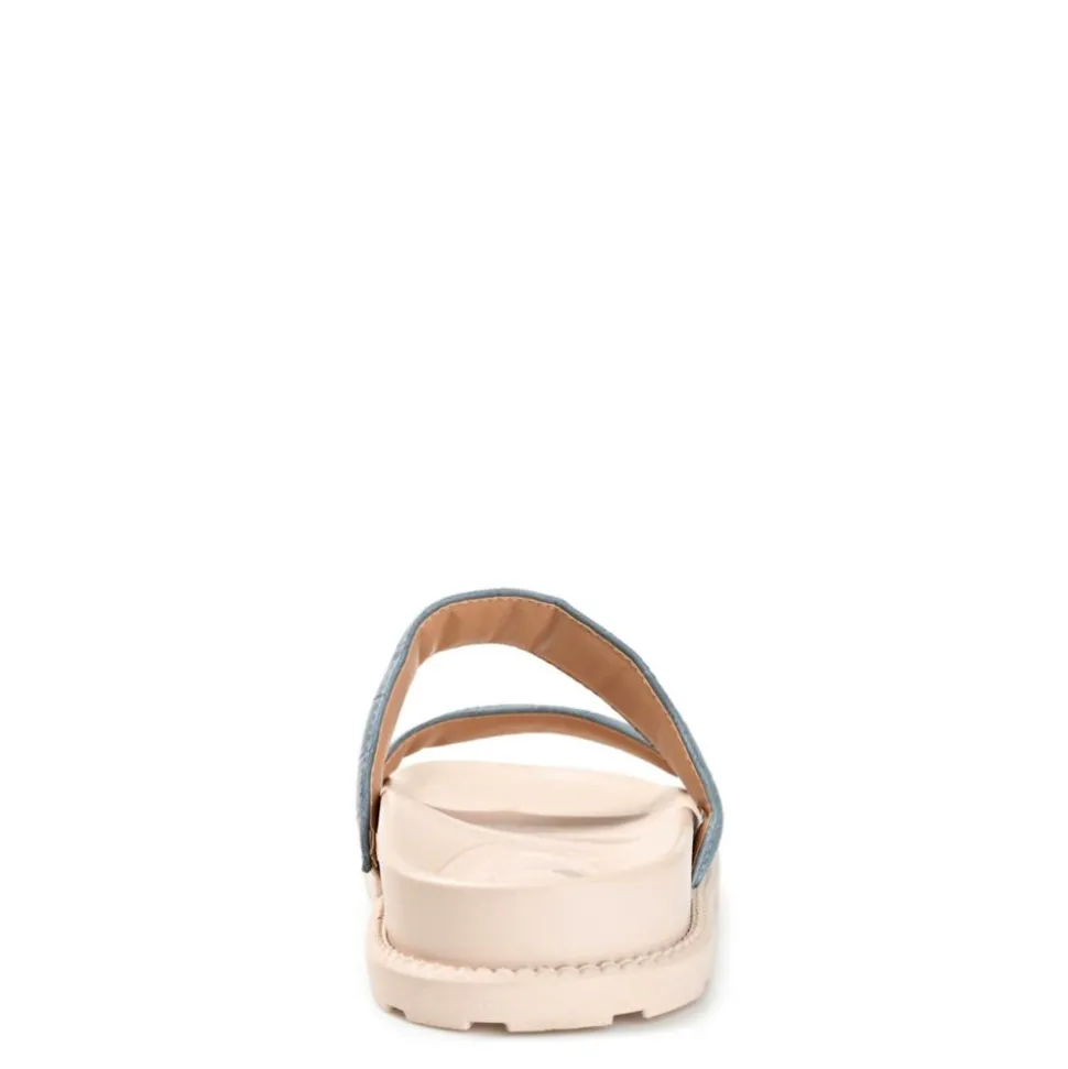 Journee Collection Womens Stellina Footbed Slide
