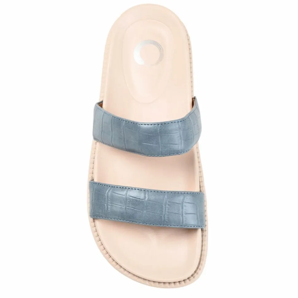 Journee Collection Womens Stellina Footbed Slide
