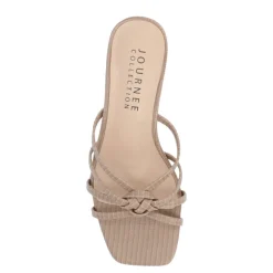 Journee Collection Womens Blayke Wedge Slip On Sandal