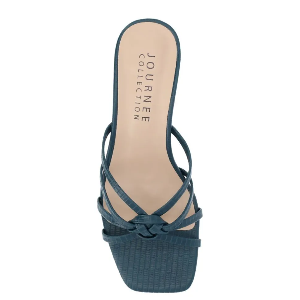 Journee Collection Womens Blayke Wedge Slip On Sandal