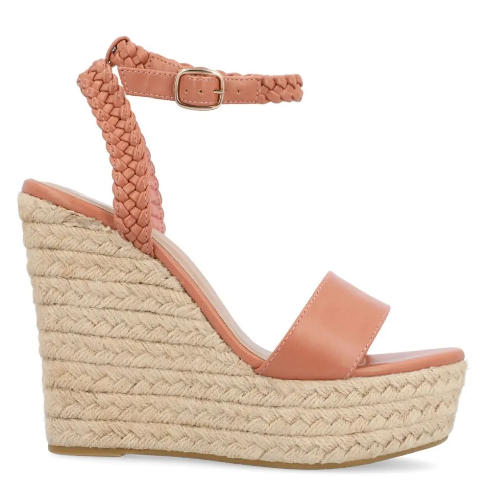 Journee Collection Womens Andiah Wedge Sandal